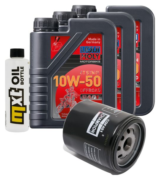 Inspektionspaket 3L 10W-50 + Ölfilter für Moto Guzzi Bellagio Aguila Nera 940 ccm Bj. 2009 - 2013