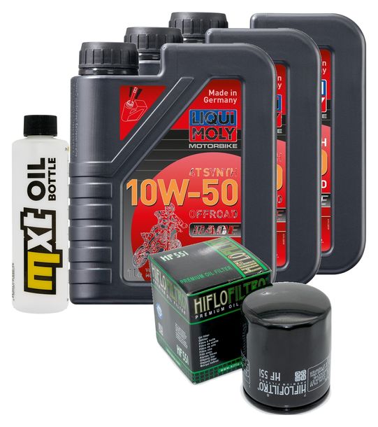 Inspektionspaket 3L 10W-50 + Ölfilter für Moto Guzzi Bellagio Aguila Nera 940 ccm Bj. 2009 - 2013