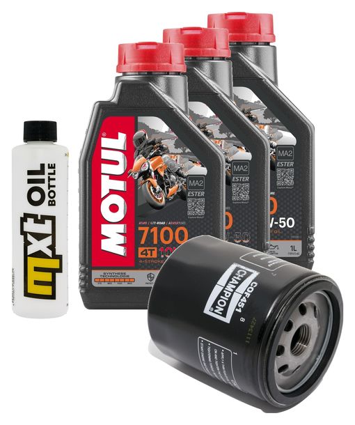 Inspektionspaket 3L 10W-50 + Ölfilter für Moto Guzzi Bellagio Aguila Nera 940 ccm Bj. 2009 - 2013