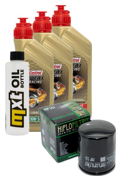 Inspektionspaket 3L 10W-50 + Ölfilter für Moto Guzzi Bellagio Aguila Nera 940 ccm Bj. 2014