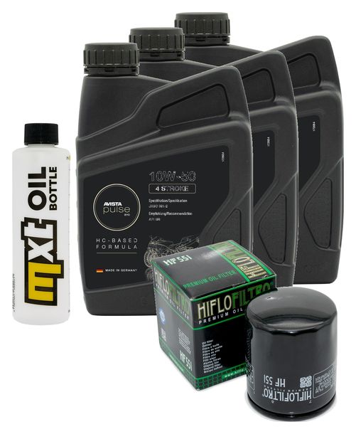 Inspektionspaket 3L 10W-50 + Ölfilter für Moto Guzzi Bellagio Aguila Nera 940 ccm Bj. 2014