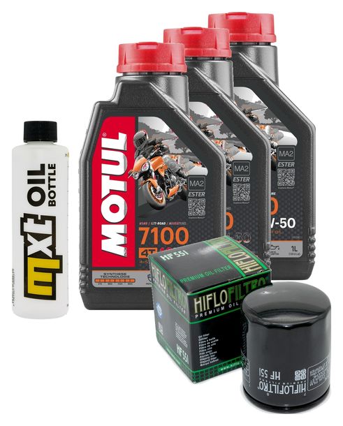 Inspektionspaket 3L 10W-50 + Ölfilter für Moto Guzzi Bellagio Aguila Nera 940 ccm Bj. 2014
