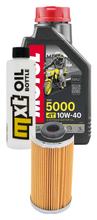 Paquet d'inspection 1L 10W-40+filtre à huile pour Sherco SEF 2.5 i R Sixdays 3.0 250 / 300 ccm Année 2015 - 2019