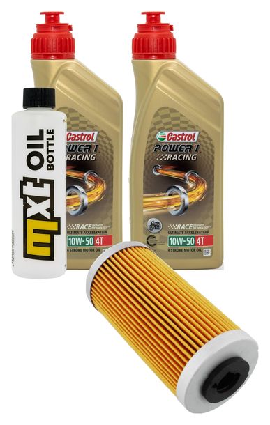 Paquete de inspección 2L 10W-50+filtro de aceite para Sherco SEF 4.5 i R Sixdays 450 ccm Año 2016 - 2019