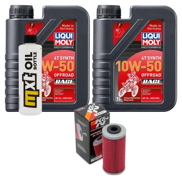 Inspektionspaket 2L 10W-50 + Ölfilter für Sherco SEF 4.5 i R Sixdays 450 ccm Bj. 2016 - 2019