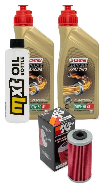 Inspektionspaket 2L 10W-50 + Ölfilter für Sherco SEF 4.5 i R Sixdays 450 ccm Bj. 2016 - 2019