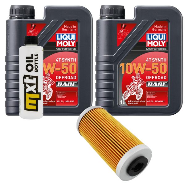 Inspektionspaket 2L 10W-50 + Ölfilter für Sherco SEF 4.5 i R Sixdays 450 ccm Bj. 2016 - 2019
