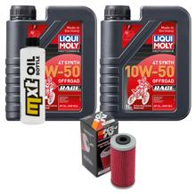 Paquet d'inspection 2L 10W-50+filtre à huile pour Sherco SEF 4.5 i R Sixdays 450 ccm Année 2016 - 2019