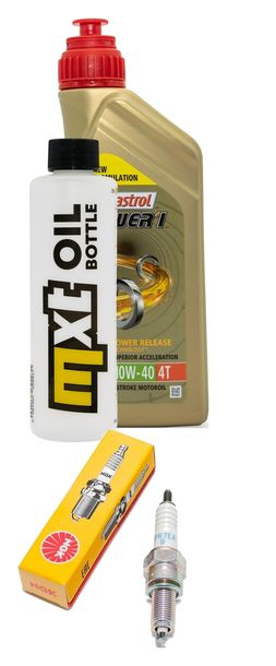Inspection package 1L 10W-40 + oil filter + 1x spark plug for Suzuki Address 110 ccm