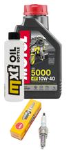 Inspectiepakket 1L 10W-40 + Oliefilter + 1x Bougie voor Suzuki Address 110 ccm