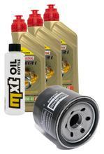 Kit d'inspection 3L 10W-40 + filtre à huile + 2 bougies pour Suzuki DL V-Strom A AJE XTA XTAUE 650 ccm Année 2016