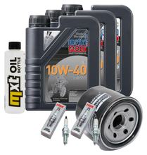 Kit d'inspection 3L 10W-40 + filtre à huile + 2 bougies pour Suzuki DL V-Strom A AJE XTA XTAUE 650 ccm Année 2016
