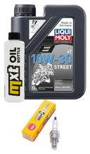 Pacchetto di ispezione 1L 10W-30 + filtro olio + 1x candela per SYM Symply 50 ccm