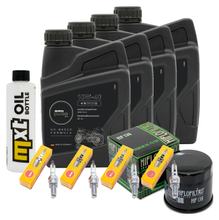 Inspection package 4L 10W-40 + oil filter + 4x spark plug for Suzuki GSF Bandit SA GSX FA 1250 ccm Year 2015 - 2016