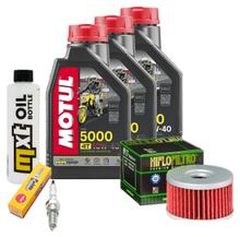 Pacchetto di ispezione 3L 10W-40 + filtro olio + 1x candela per Suzuki LS Savage P 650 ccm Anno 2000