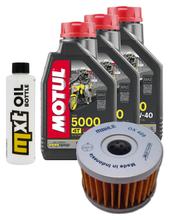 Pacchetto di ispezione 3L 10W-40 + filtro olio + 1x candela per Suzuki LS Savage P 650 ccm Anno 2000