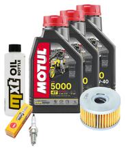 Inspection package 3L 10W-40 + oil filter + 1x spark plug for Suzuki LS Savage P 650 ccm Year 2000