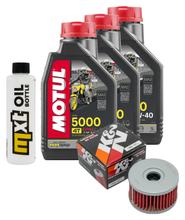 Pacchetto di ispezione 3L 10W-40 + filtro olio + 1x candela per Suzuki LS Savage P 650 ccm Anno 2000