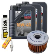Inspektionspaket 3L 10W-40 + Ölfilter + 1x Zündkerze für Suzuki LS Savage P 650 ccm Bj. 2000