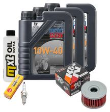 Inspektionspaket 3L 10W-40 + Ölfilter + 1x Zündkerze für Suzuki LS Savage P 650 ccm Bj. 2000