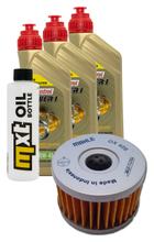Inspection package 3L 10W-40 + oil filter + 1x spark plug for Suzuki LS Savage P 650 ccm Year 2000