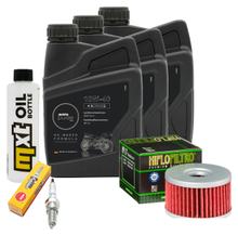 Inspektionspaket 3L 10W-40 + Ölfilter + 1x Zündkerze für Suzuki LS Savage P 650 ccm Bj. 2000