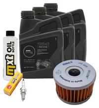 Inspektionspaket 3L 10W-40 + Ölfilter + 1x Zündkerze für Suzuki LS Savage P 650 ccm Bj. 2000