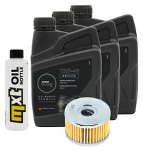 Inspektionspaket 3L 10W-40 + Ölfilter + 1x Zündkerze für Suzuki LS Savage P 650 ccm Bj. 2000