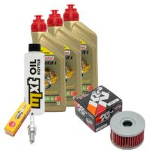 Pacchetto di ispezione 3L 10W-40 + filtro olio + 1x candela per Suzuki LS Savage P 650 ccm Anno 2000
