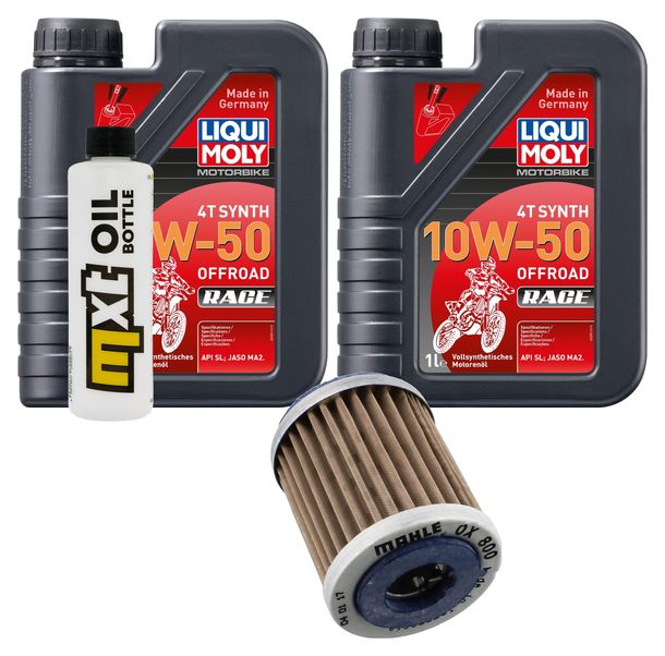 Inspektionspaket 2L 10W-50 + Ölfilter für TM SMR F SMX 450 ccm Bj. 2011