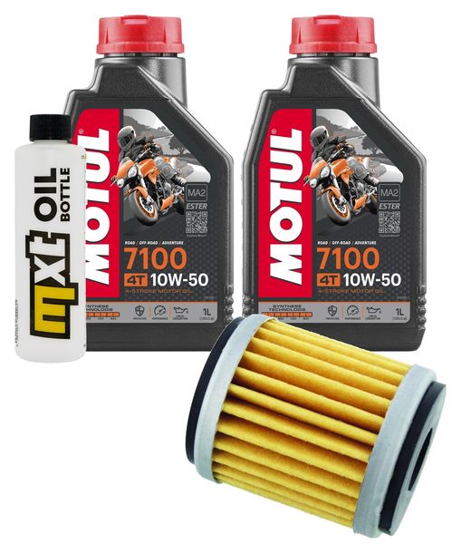 Inspektionspaket 2L 10W-50 + Ölfilter für TM FT Fi KS SMR F, Yamaha WR YBR 250 - 530 ccm Bj. 2007 - 2021