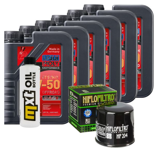 Paquete de inspección 6L 10W-50+filtro de aceite para Triumph Rocket III Roadster 2300 ccm Año 2013 - 2014