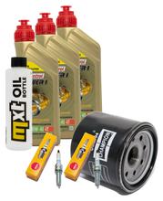 Inspection package 3L 10W-40 + oil filter + 2x spark plug for Yamaha MT-07 XSR A 700 ccm Year 2016 - 2018