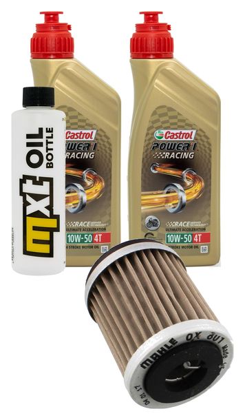 Inspektionspaket 2L 10W-50 + Ölfilter für Yamaha TW Trailway SR SE 125 / 200 ccm Bj. 2001 - 2015