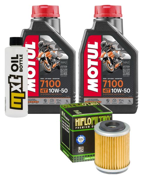 Inspektionspaket 2L 10W-50 + Ölfilter für Yamaha TW Trailway SR SE 125 / 200 ccm Bj. 2001 - 2015