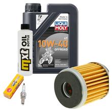 Inspectiepakket 1L 10W-40 + Oliefilter + 1x Bougie voor Yamaha WR R X 125 ccm Bauwjaar 2015 - 2016