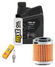 Inspectiepakket 1L 10W-40 + Oliefilter + 1x Bougie voor Yamaha WR R X 125 ccm Bauwjaar 2015 - 2016