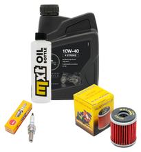 Inspectiepakket 1L 10W-40 + Oliefilter + 1x Bougie voor Yamaha WR R X 125 ccm Bauwjaar 2015 - 2016