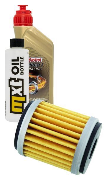 Inspektionspaket 1L 10W-50 + Ölfilter für Yamaha WR F YZ 250 / 450 ccm Bj. 2014 - 2023