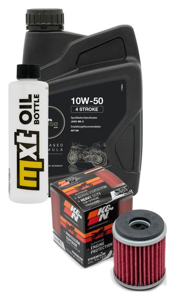Inspektionspaket 1L 10W-50 + Ölfilter für Yamaha WR F YZ 250 / 450 ccm Bj. 2014 - 2023