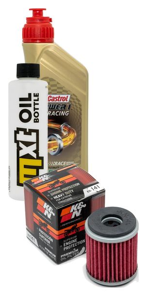 Inspektionspaket 1L 10W-50 + Ölfilter für Yamaha WR F YZ 250 / 450 ccm Bj. 2014 - 2023