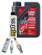 Inspektionspaket 1L 5W-40 + Ölfilter + 2x Zündkerze für Piaggio Liberty 3V 50 ccm