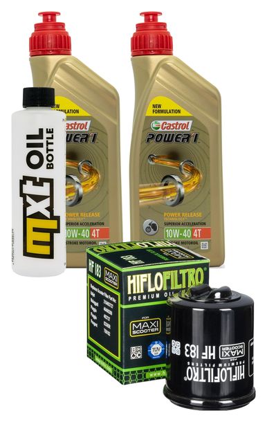 Inspektionspaket 2L 10W-40 + Ölfilter für Aprilia Sport City Cube ie 250 ccm Bj. 2007