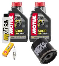 Pacchetto di ispezione 2L 10W-40 + filtro olio + 1x candela per Aprilia Sport City Street 300 ccm