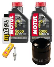 Pacchetto di ispezione 2L 10W-40 + filtro olio + 1x candela per Aprilia Sport City Street 300 ccm