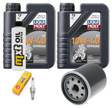 Inspectiepakket 2L 10W-40 + Oliefilter + 1x Bougie voor Aprilia Sport City Street 300 ccm
