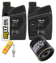 Inspectiepakket 2L 10W-40 + Oliefilter + 1x Bougie voor Aprilia Sport City Street 300 ccm