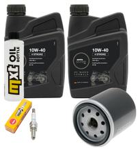Inspectiepakket 2L 10W-40 + Oliefilter + 1x Bougie voor Aprilia Sport City Street 300 ccm
