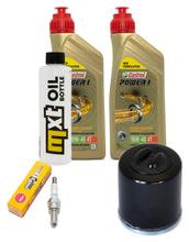 Pacchetto di ispezione 2L 10W-40 + filtro olio + 1x candela per Aprilia Sport City Street 300 ccm