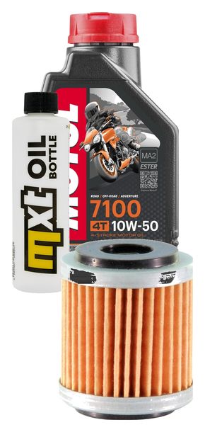 Paquet d'inspection 1L 10W-50+filtre à huile pour Fantic Motor Caballero Performance Enduro Motard Competition 125 ccm